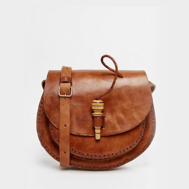 Leather Saddle Bag